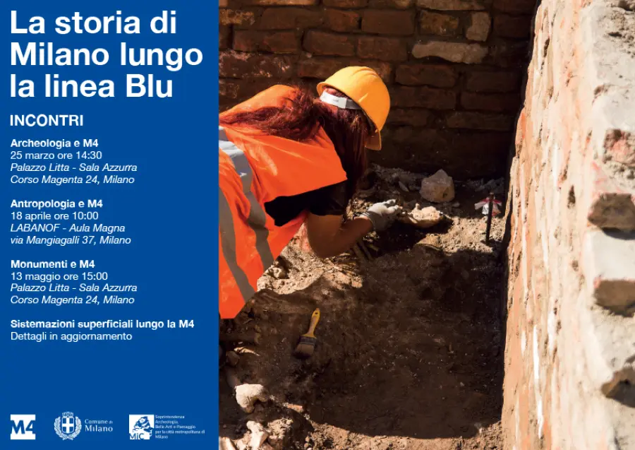 La storia di Milano lungo la M4, incontri e visite per raccontare i tesori emersi con la Linea Blu