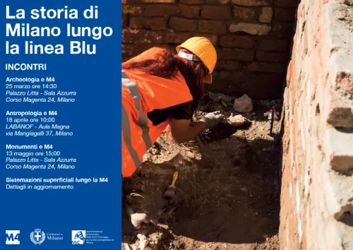 La storia di Milano lungo la M4, incontri e visite per raccontare i tesori emersi con la Linea Blu